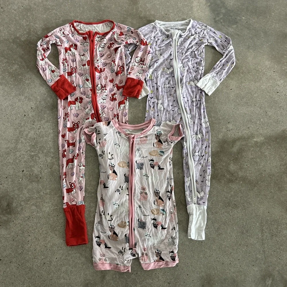 Little Sleepies Lot Bundle Of 3 Size 2T 18-24M GUC